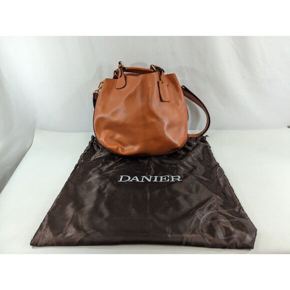 Danier Brown Leather Hobo Bag - Picture 1 of 9